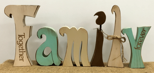 FAMILY Cut Out Letters
